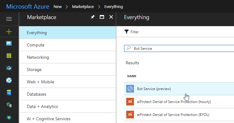 Create an Azure Bot Service