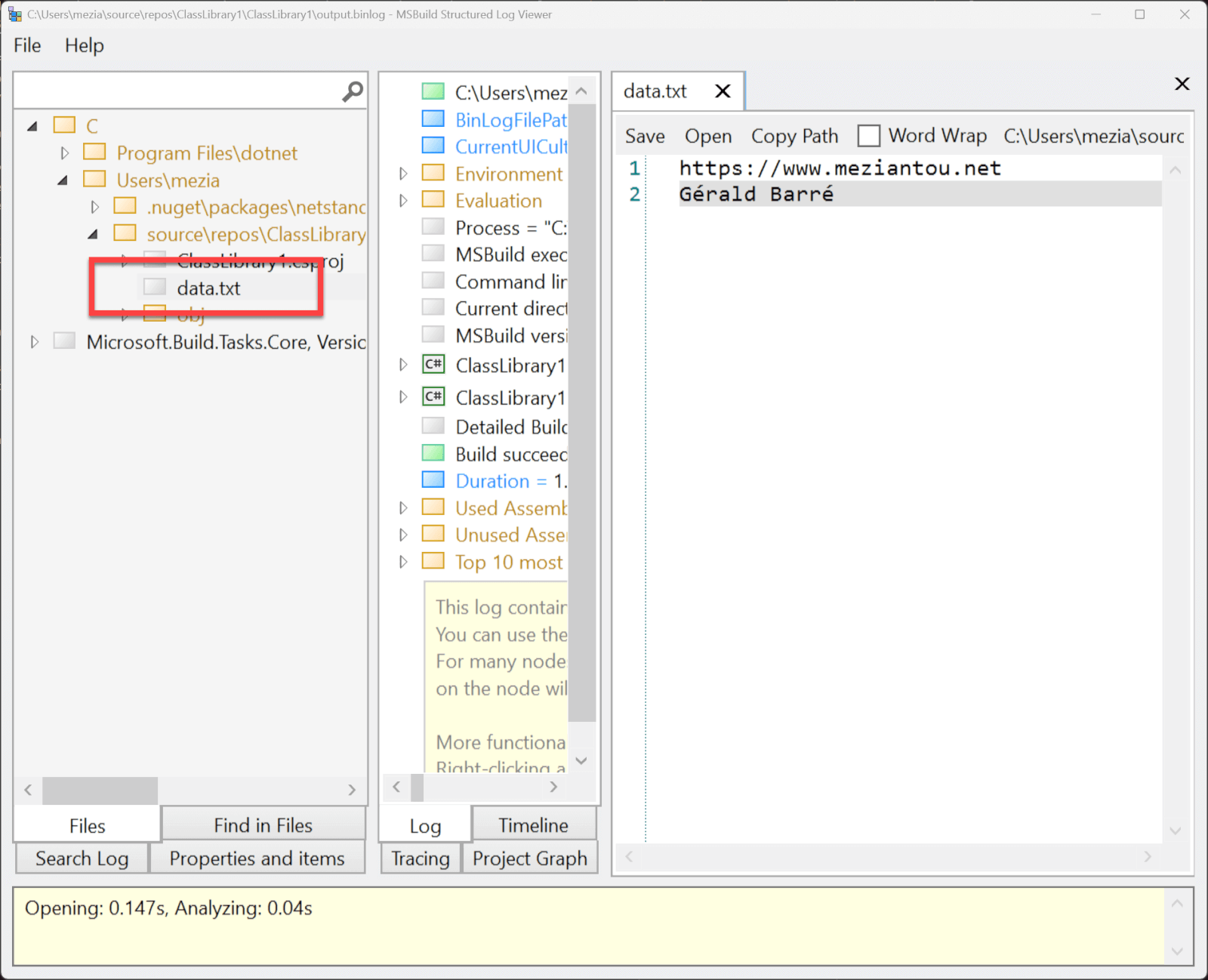Embedding additional files in an MSBuild binary log file - Meziantou's blog