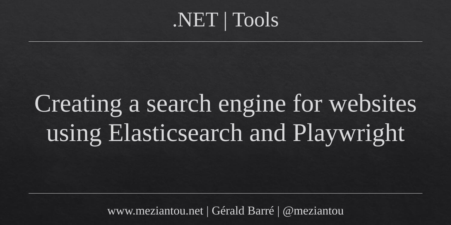 Creating a search engine for websites using Elasticsearch and ...