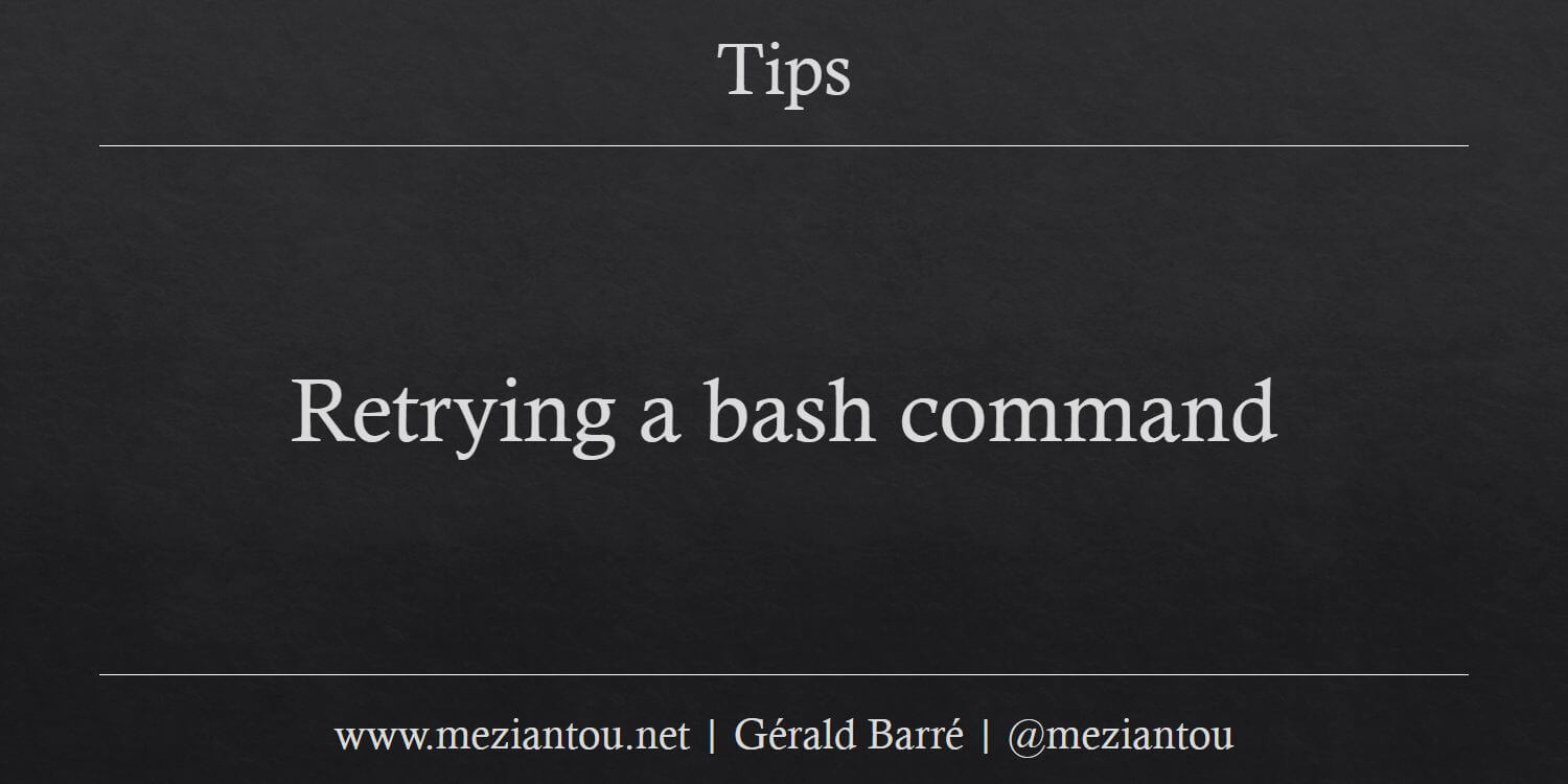 Retrying a bash command meziantou s blog