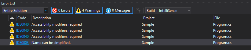 Build errors in Visual Studio