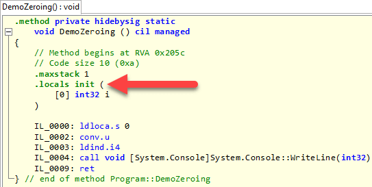C# 9 - Improving performance using the SkipLocalsInit attribute ...