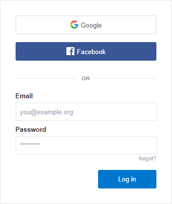 Sample login page