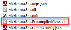 ASP.NET Core Precompiled views dll