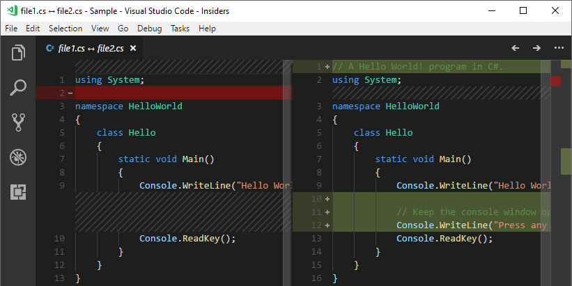 Comparing Files Using Visual Studio Code Meziantou S Blog Comparing Files Using Visual Studio Code Meziantou S Blog