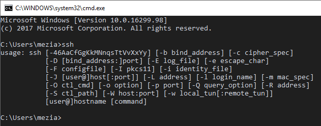 Using SSH on Windows - Meziantou's blog