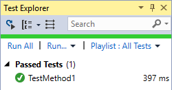 Visual Studio Test Explorer