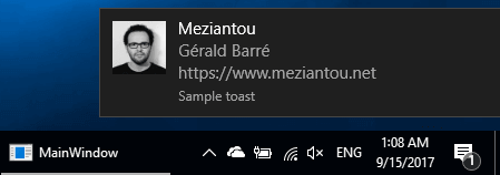 Windows Toast Notification