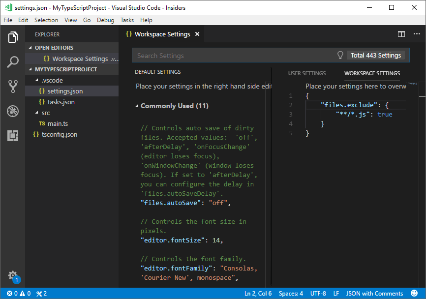 Vscode settings
